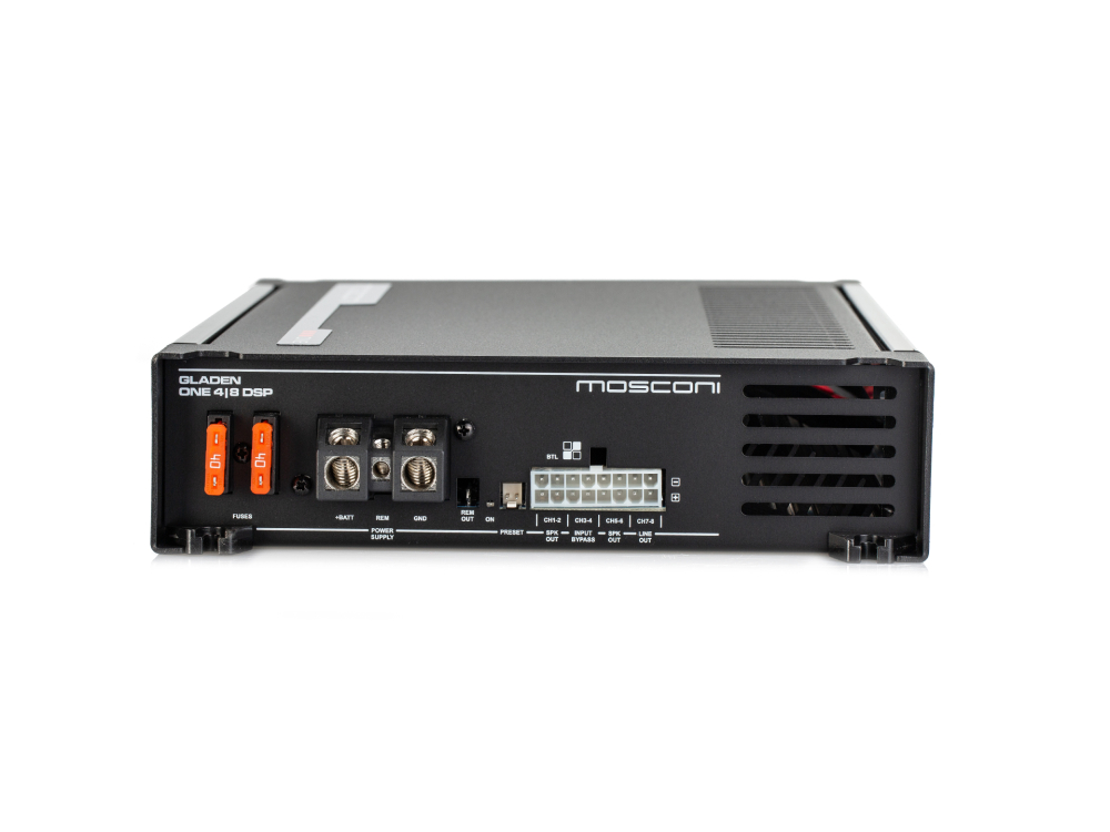 Mosconi Gladen ONE 4|8 DSP-24V | 4-Kanal Verstärker mit DSP